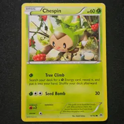 Pokemon CHESPIN 9/162 BREAKTHROUGH - Image 1