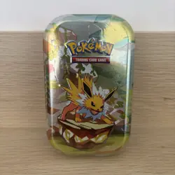 Pokemon Prismatic Evolutions Mini Tin Scarlet & Violet Jolteon Brand New - Image 1