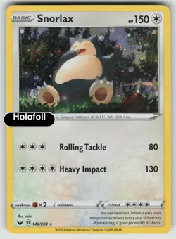 Pokemon - Snorlax (Cosmos Holo) - Holofoil [BLE - 140/202 Near Mint] - Image 2