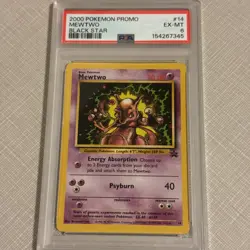 Pokemon Mewtwo TCG 2000 Movie Black Star Promo #14 PSA 6 - Image 1