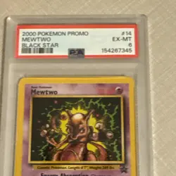 Pokemon Mewtwo TCG 2000 Movie Black Star Promo #14 PSA 6 - Image 3