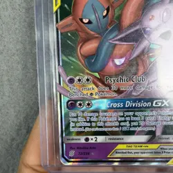 Pokemon TCG Espeon & Deoxys GX Holo Card 72/236 Unified Minds Ultra Rare - Image 4