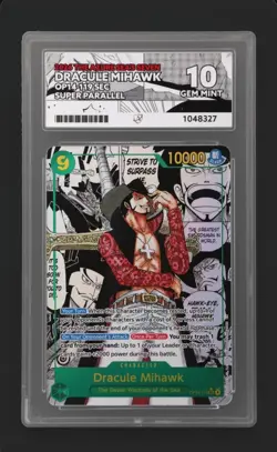 Dracule Mihawk OP14-119 Manga Alternate Art One Piece ACE 10 - Image 1