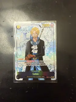 One Piece TCG Carrying on His Will - Sabo OP13-120 SEC Alt Art Parallel - NM - Image 1