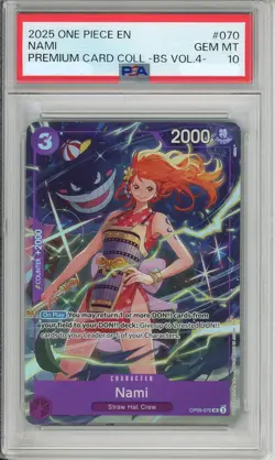 One Piece Graded: Nami OP09-070 Premium Card Collection Vol.4 (2025) PSA 10 - Image 1