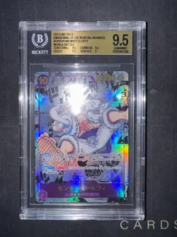 One Piece Monkey D Luffy OP05-119 Manga ALT ART JAPANESE BGS 9.5 Gem Mint - Image 1