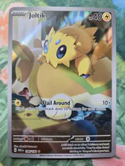 Joltik - SV04: Paradox Rift (196/182) Full Art Illustration Rare Pokemon Card NM - Image 1