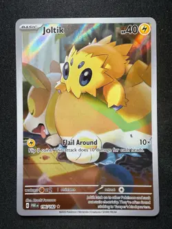 Pokemon TCG Joltik 196/182 - Illustration Rare - Paradox Rift - NM - Image 1