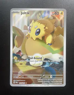Pokemon TCG Joltik 196/182 Paradox Rift Illustration Rare Holo EN 40HP - Image 1