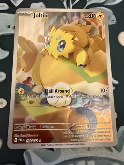 Pokemon Joltik TCG Holo Card Illustration Rare Paradox Rift 196/182 - Near Mint - Image 1