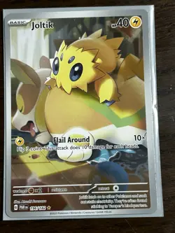 Joltik 196/182 Paradox Rift Illustration Rare Full Art Holo Pokemon TCG MINT - Image 1