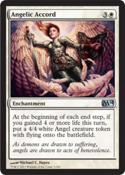 1x Angelic Accord Moderate Play MTG Magic - Kid Icarus - - Image 1