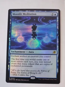 MTG -Moonlit Meditation FOIL - Edge of Eternities - Image 1