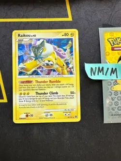 Pokemon Card Raikou DP Secret Wonders Cracked Ice Holo 16/132 196💎NM💎 - Image 1