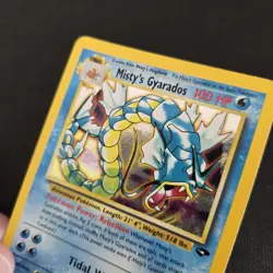 Pokemon Card - Mistys Gyarados 13/132 Gym Challenge Holo WOTC - Image 2