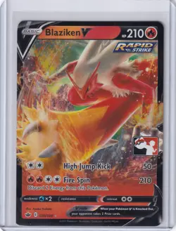 Blaziken V Pokemon Prize Pack Series 1 Promo Pokemon Card NM Play Stamp - Image 1