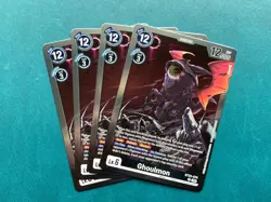 Ghoulmon BT25-076 Playset Dual Revolution Digimon Card Game x4 - Image 1