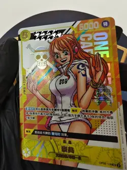 Chinese One Piece Card Game 3rd Anniversary promo Nami OP08-106 Alt Art sealed - Image 2