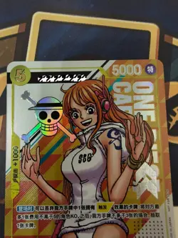 Chinese One Piece Card Game 3rd Anniversary promo Nami OP08-106 Alt Art sealed - Image 3