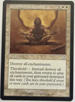 MTG - Cleansing Meditation - Torment - NM, English Magic FLAT RATE SHIP - Image 1