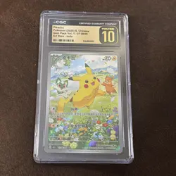 Pikachu Gem Pack Vol 1 #0708/09 Chinese Rare Holo Card Cgc Pri 10 - Image 1