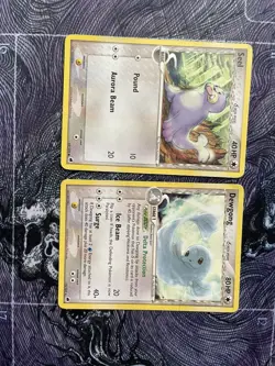 Dewgong (Delta Species) 15/101 AND Seel 62/101 Rare Dragon Frontiers Card MP/LP - Image 1