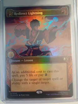 Redirect Lightning (Showcase) -Foil Near Mint MTG Avatar: The Last Airbender - Image 1