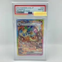 PSA 10 Flareon ex SAR 202/187 sv8a Japanese Pokemon Card Terastal Festival ex - Image 1