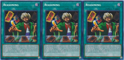 Reasoning - Playset 3 Cards - RA01-EN052 - Secret Rare Yugioh - Image 1