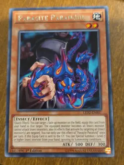 Yu-Gi-Oh TCG Parasite Paranoid LED2-EN007 1st Edition Regular Rare Card NM - Image 1