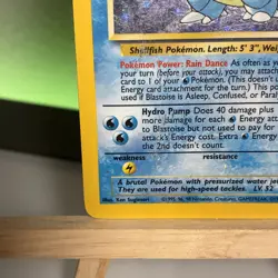 Blastoise Base Set Holo Rare Card 002/102 - Image 5
