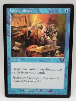 Careful Study MTG Time Spiral NM Blue Sorcery Magic the Gathering Card - Image 1