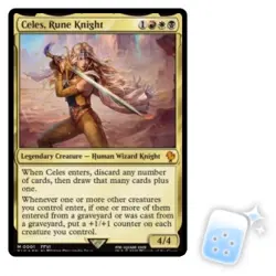 CELES, RUNE KNIGHT Final Fantasy Commander Magic MTG MINT CARD - Image 1