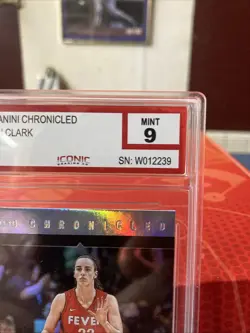 2025 Caitlin Clark Graded Mint 9 Panini Chronicled Holo! Indiana Fever! - Image 3