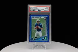 Panini 2025 Donruss Rated Rookie Riley Leonard Optic Blue Scope #341 PSA 10 - Image 1