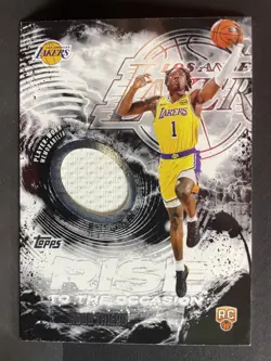 2025-26 Topps #RTO-AT Adou Thiero RC Rise to the Occasion Relics Lakers - Image 1