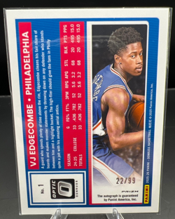 2025/26 Donruss Rated Rookie Optic HOLO VJ Edgecombe AUTO /99 Pristine! - Image 2
