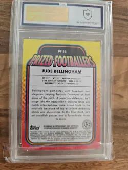 2021 Topps Finest Jude BELLINGHAM Rookie Card /99 On Card Auto! MGC GEM MINT 10 - Image 5