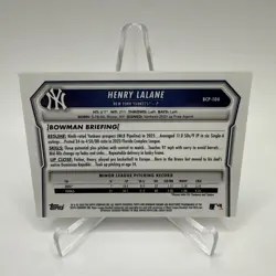 Henry Lalane 2026 Bowman Chrome 1st Gold Shimmer Refractor BCP-104 47/50 - Image 2