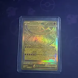 Pokemon Mega Zygarde EX 124/088 Gold Mega Hyper Rare Perfect Order Full Art NM - Image 1