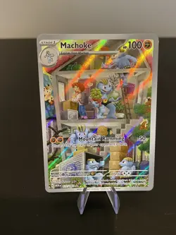 Pokemon TCG Machoke 177/165 - English 151 Illustration Rare Card - Image 1
