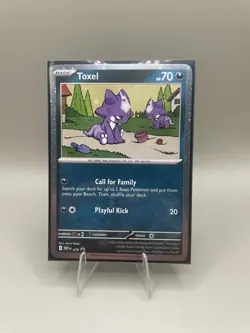 Pokemon TCG Toxel Black Star Promo Cosmos Holo MEP 078 Chaos Rising - Mint - Image 1