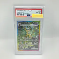 PSA 10 Leafeon ex 200/187 SAR Terastal Festival ex SV8a 2024 Pokemon JP - Image 1