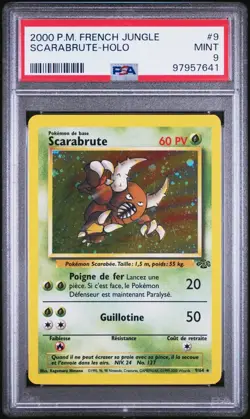 Arbok Obscur, Aeromite, Scarabrute x2, Pikachu Pokemon PSA CARDS LOT DE 5 CARTES - Image 5