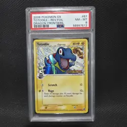 2006 Pokemon: TOTODILE 67/101 - [Reverse Holo] [EX Dragon Frontiers] NM/MT PSA 8 - Image 1