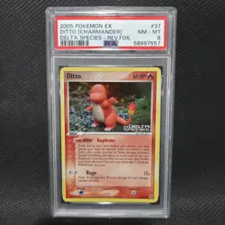 2005 Pokemon: DITTO (CHARMANDER) 37/113 [Reverse Holo] EX Delta Species NM PSA 8 - Image 1