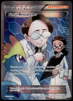 Fossil Researcher 110/111 Furious Fists Ultra Rare LP Pokemon 2014 - Image 1