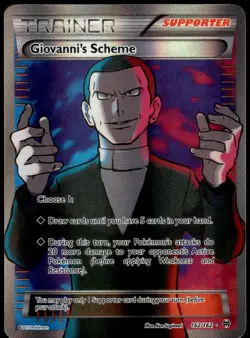 Giovanni's Scheme 162/162 BREAKthrough Ultra Rare LP Pokemon 2015 - Image 1