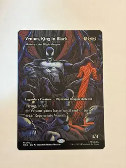 MTG Marvel Spiderman Venom King In Black Borderless Non Foil 0022 - Image 1