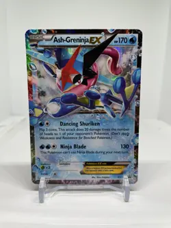 Ash-Greninja EX - XY133 - Promo - Pokemon Card - Heavily Played - Image 1